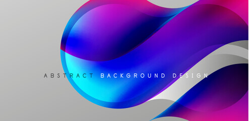 Elegant waves and flowing fluid abstract background. Template for covers, templates, flyers, placards, brochures, banners