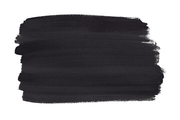 Black gray brush isolated on transparent background. in the moonless night, png