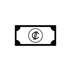Costa Rica Currency Symbol, Costa Rican Colón Icon, CRC Sign. Vector Illustration