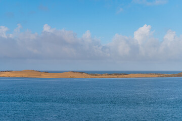 Morro Bay State Park hiking views. Some of those views are the Morro Rock, the marshes and wetlands where many birds are seen, wildflowers, big trees, sand dunes