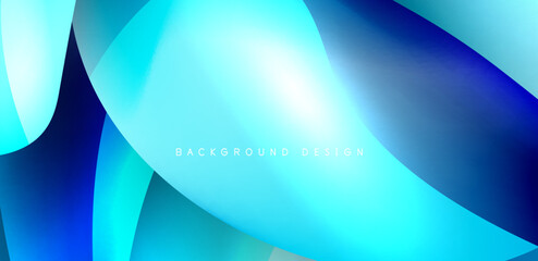 Beautiful liquid shapes with fluid colors abstract background