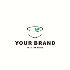 coffee cup and leaf logo suitable for your coffee shop