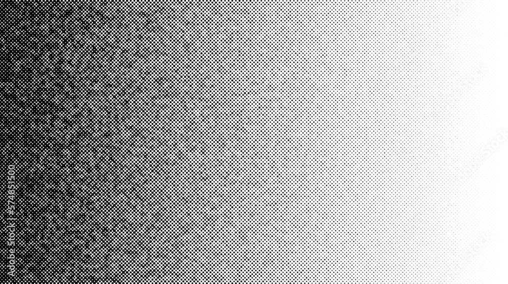 Poster halftone gradient. faded stochastic dotwork texture. random grunge noise background. black dots, spe