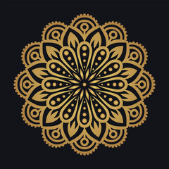 Luxury ornamental mandala design background vector