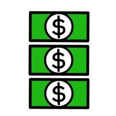 Vector of money, dollar logo good for design or anything. 