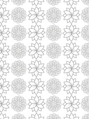 vector pattern. 
Beautiful black and white illustration for adult coloring book with rectangle abstract linear tribal pattern