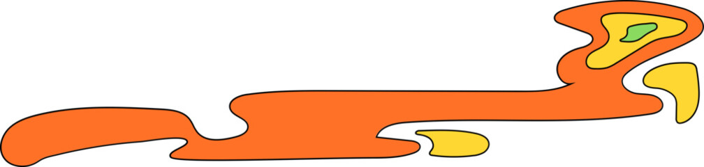 Psychedelic Retro Rainbow Element