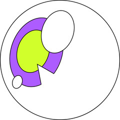 Psychedelic Icon Illustration Element