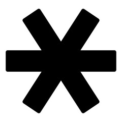 asterisk glyph icon