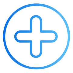 Obraz premium plus gradient icon