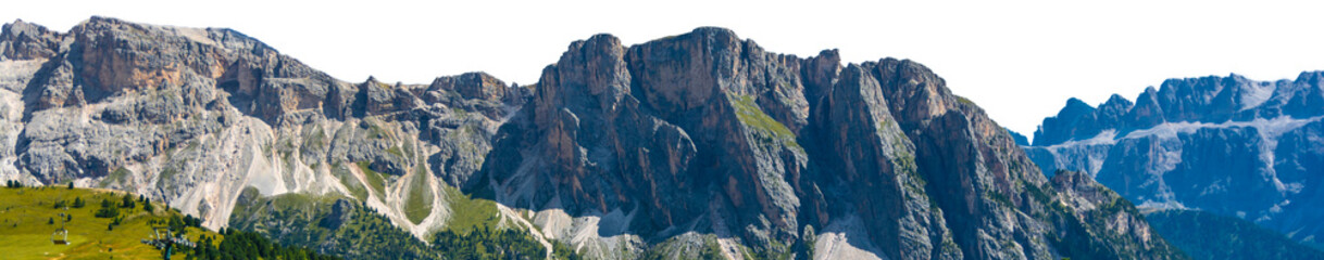 Mountains isolated on transparent background. PNG.