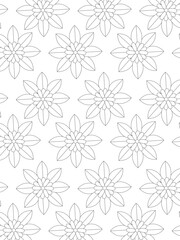 vector pattern. 
Beautiful black and white illustration for adult coloring book with rectangle abstract linear tribal pattern