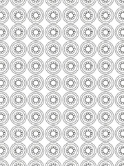 vector pattern. 
Beautiful black and white illustration for adult coloring book with rectangle abstract linear tribal pattern