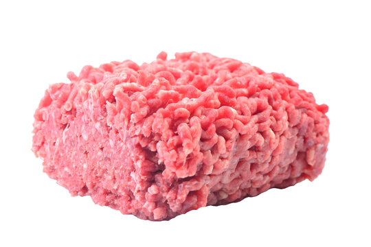 Beef minced meat isolated on white background