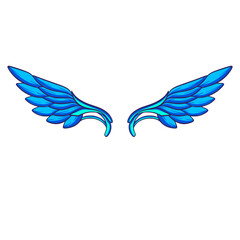 Obraz premium Wings cute cartoon illustration art