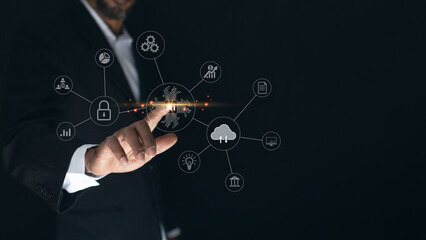 Digital transformation technology strategy, IoT, internet of things. transformation of ideas and the adoption of technology in business in the digital age, enhancing global business capabilities. Ai