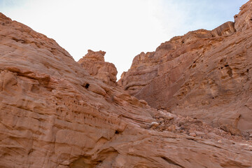 Fototapeta premium Fantastically beautiful landscape in the national park Timna, near the city of Eilat, in southern Israel
