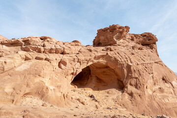 Fototapeta premium Fantastically beautiful landscape in the national park Timna, near the city of Eilat, in southern Israel