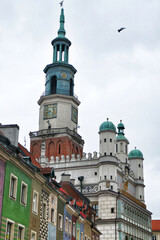 Fototapeta premium Low angle view of historical buildings in Poznan