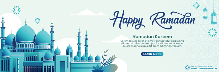 Ramadan Kareem Islamic Background vector. Happy Islamic New Hijri Year. Graphic design for the decoration of gift certificates, banners and flyer.