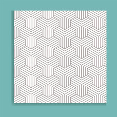 Vector geometric diagonal fabric waves seamless texture. Cream color background.