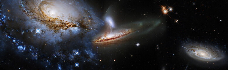 Star particle motion on black background, starlight nebula in galaxy at universe Space background. The elements of this image furnished by NASA.