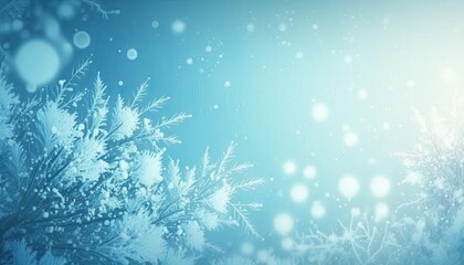Beautiful Designer Seasonal Background with Baby blue Color Hue Winter Modern Wallpaper Template with Vibrant Hues and Stunning Scenery for Presentation, Ad, and All Applications (generative AI)