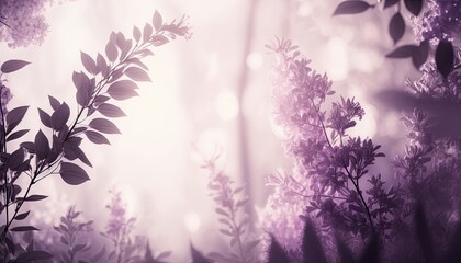 Beautiful Designer Seasonal Background with Lavender Color Hue Spring Modern Wallpaper Template with Vibrant Hues and Stunning Scenery for Presentation, Ad, and All Applications (generative AI)