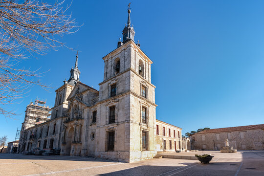 Church of San Francisco Javier in the monumental town of Madrid called Nuevo Baztan, spain.