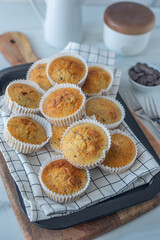 Vanilla Muffin with chocolate