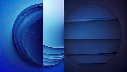 Beautiful Designer Seasonal Background with Navy blue Color Hue Summer Modern Wallpaper Template with Vibrant Hues and Stunning Scenery for Presentation, Ad, and All Applications (generative AI)