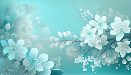 Fototapeta na wymiar Beautiful Designer Seasonal Background with Pale blue Color Hue Spring Modern Wallpaper Template with Vibrant Hues and Stunning Scenery for Presentation, Ad, and All Applications (generative AI)