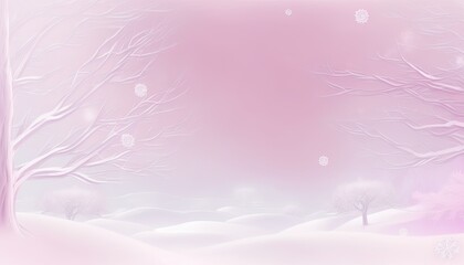 Beautiful Designer Seasonal Background with Pale pink Color Hue Winter Modern Wallpaper Template with Vibrant Hues and Stunning Scenery for Presentation, Ad, and All Applications (generative AI)