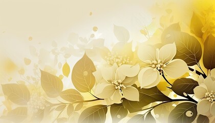 Beautiful Designer Seasonal Background with Pale yellow Color Hue Spring Modern Wallpaper Template with Vibrant Hues and Stunning Scenery for Presentation, Ad, and All Applications (generative AI)
