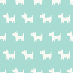 Seamless Surface Pattern Design, dog Art for Home Textiles Dress Sweater Scarf Bedding Mats and Packaging - 574881997