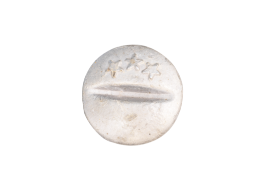 Old Metal male circle nut screw nail heads isolated on cutout PNG. To attach structure of wall to be strong for wall of house or various industrial applications. Bolts and screws.