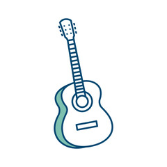 guitar icon vector design template in white background