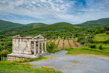 Fototapeta na wymiar Messene, Greece. The Heroon Mausoelum