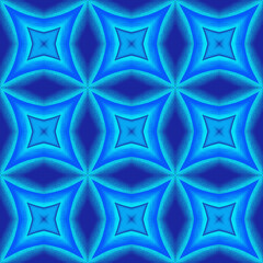 Obraz premium Geometric pattern with beautiful blue gradient with noise texture.
