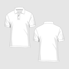 Polo T-shirt Mockup Vector Image And Illustration