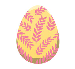 easter eggs isolated vector flat design