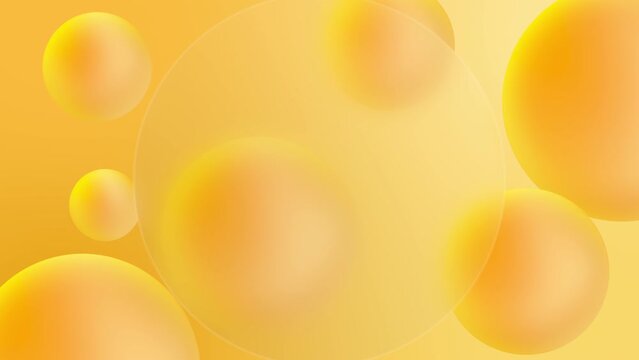 Glassmorphism background with spheres