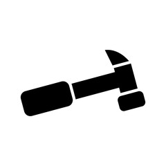 brick hammer icon or logo isolated sign symbol vector illustration - high quality black style vector icons
