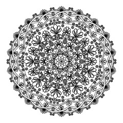 Art in style with mandala drawings.