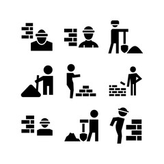 construction icon or logo isolated sign symbol vector illustration - high quality black style vector icons
