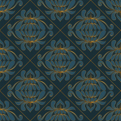 Seamless pattern wallpaper. Vector illustration