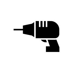 drill machine icon or logo isolated sign symbol vector illustration - high quality black style vector icons
