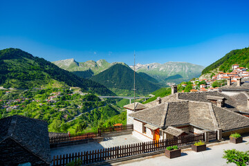 Metsovo, Greece. View of the mountains