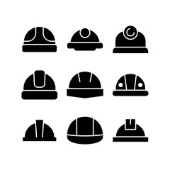 hard hat icon or logo isolated sign symbol vector illustration - high quality black style vector icons
