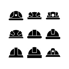 hard hat icon or logo isolated sign symbol vector illustration - high quality black style vector icons
